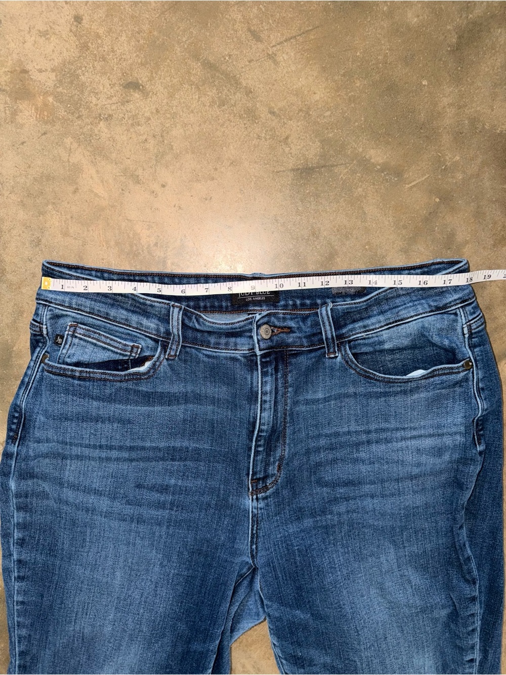Judy Blue Slim Fit Jeans 18W Medium Wash Stretch Plus Size - Picture 4 of 13